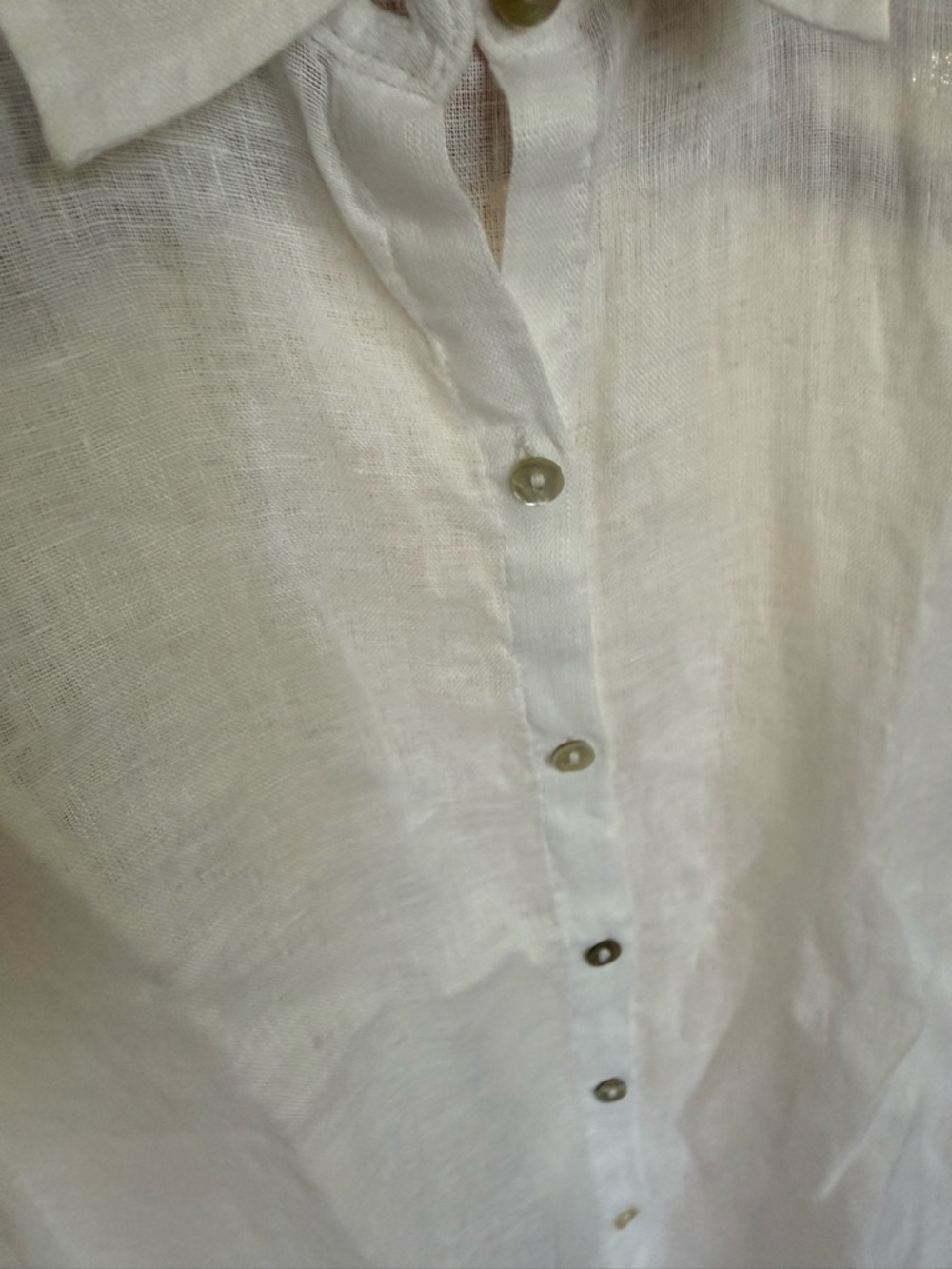 C&C California White Linen Top with Sun Logo Detail - Picture 8 of 8